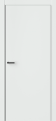 Межкомнатные двери WestStyle "IN9" Белый EmLayer/Кромка матовый хром ДГ