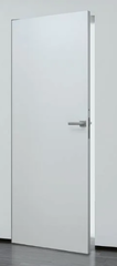 Межкомнатные скрытые двери WestStyle Invisible IFL9 REVERSE EVO 59мм ХРОМ алюм.кромка с 4-х сторон