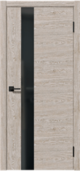 Двери ДУБРАВА Щитовые "АТЛАНТ" Латте/черная лакобель