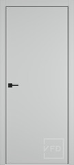 Межкомнатные двери ВФД "URBAN Z" Emalex Ice / Silver Edge (серая кромка)