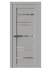 Двери WestStyle  "CZ 8 Лен оникс/зеркало графит ДО