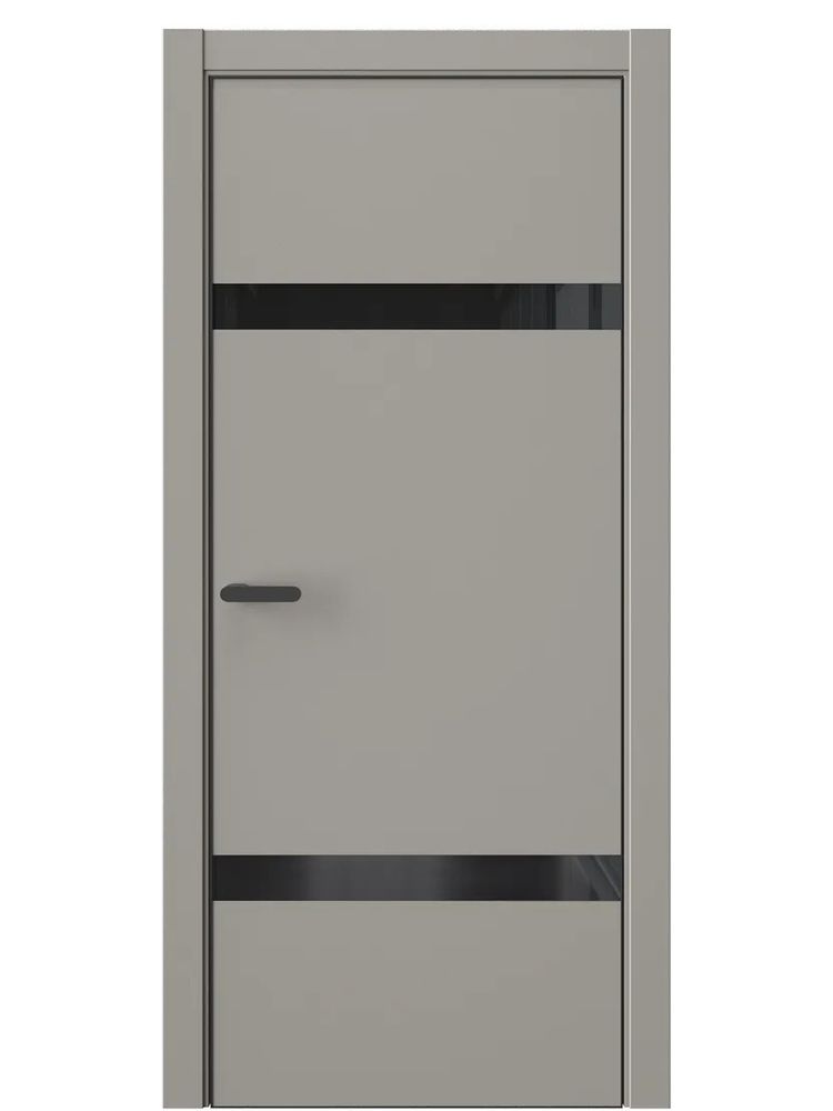 Двери WestStyle  "IN 3" Пустынное Золото /Чёрное Lacobel /алюм.кромка  ДО