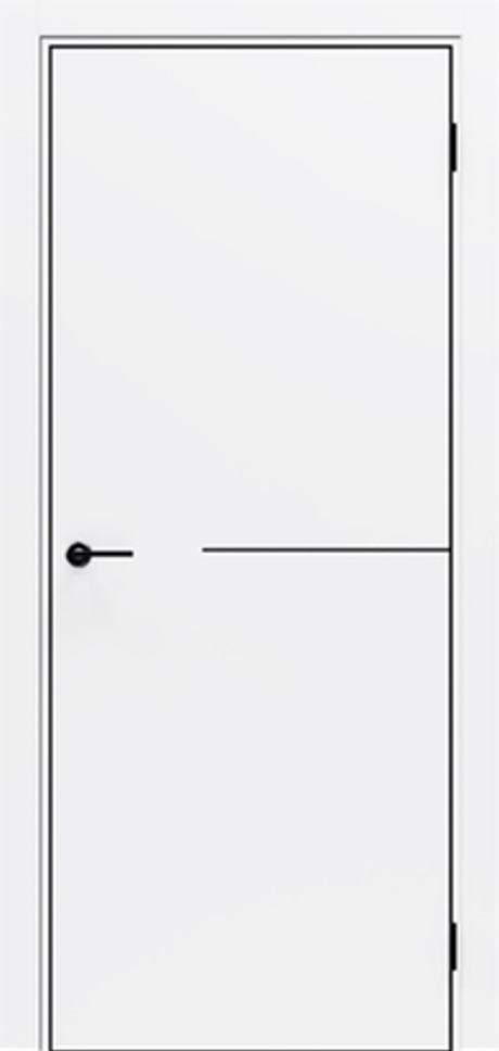 Межкомнатные двери PORTIKA Porta-50.1 B Alaska/ABS кромка с 4-х сторон (черная).