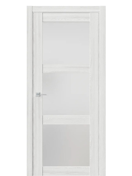 Двери WestStyle  NR6  Клён Айс /Белое Сатинат ДО