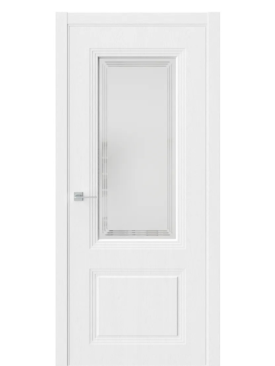 Двери WestStyle  Monte 4 Дуб Винта /Белое Сатинат ДО