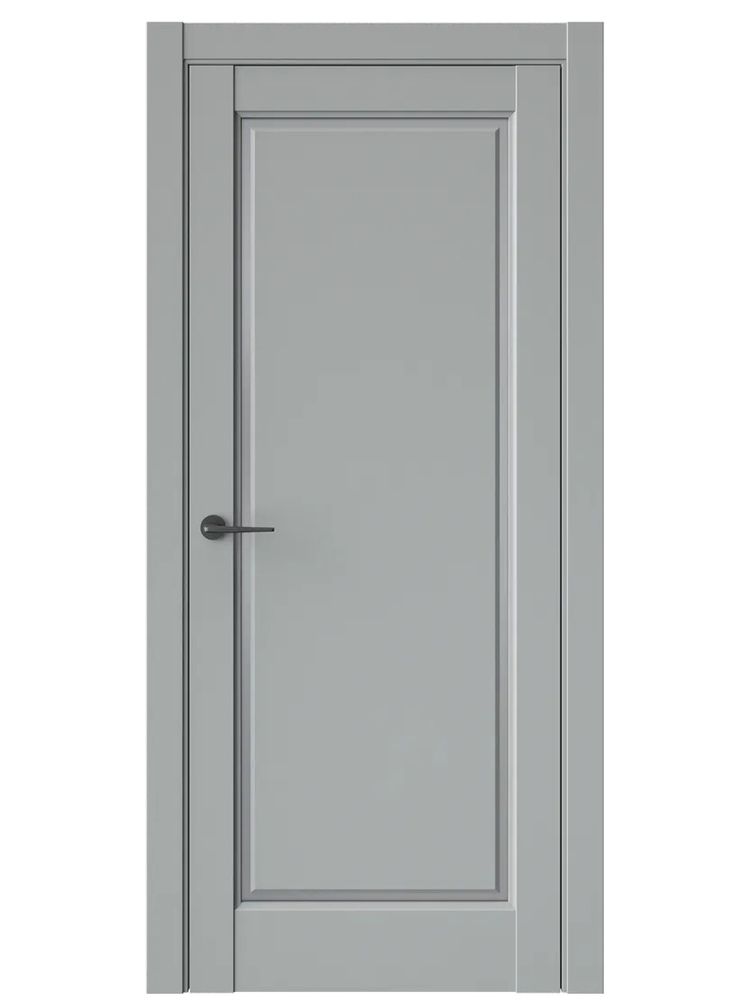 Двери WestStyle  LVT 1 Серая Гавань/ Графит Сатинат ДО