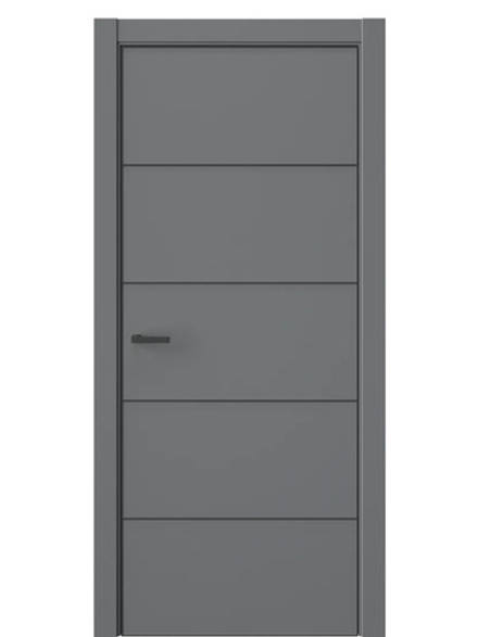 Двери WestStyle  "IN 27" Альпийская Ночь /алюм.кромка  ДГ