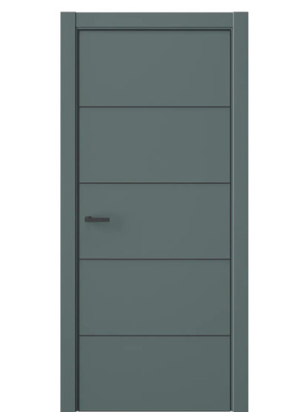 Двери WestStyle  "IN 27" Нефритовый Сад /алюм.кромка  ДГ