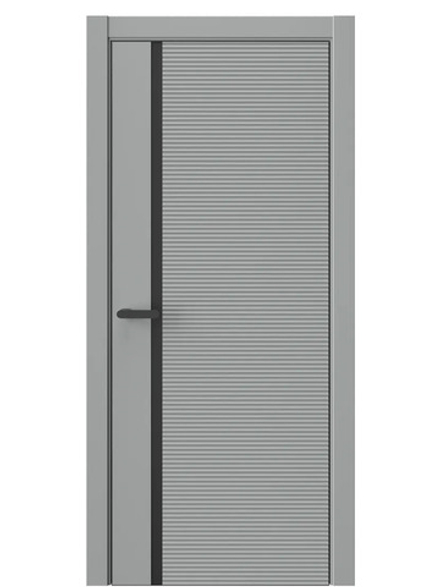 Двери WestStyle  "IN Flain 2" Серая Гавань /молдинг /алюм.кромка  ДГ