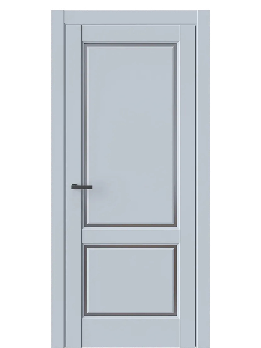 Двери WestStyle  LVT 3 Белая Ночь/ Графит Сатинат ДО