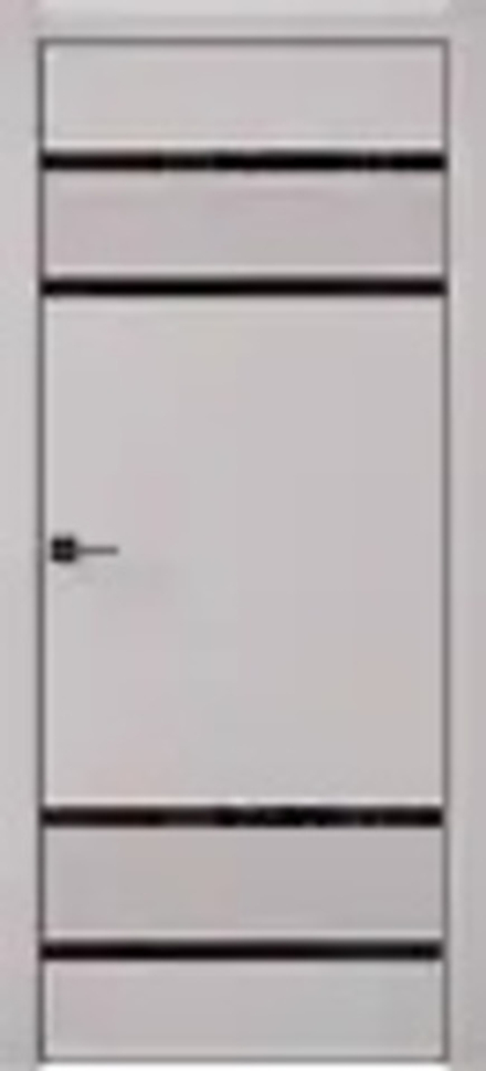 Двери Universe "Zeta Modern 7" (ДГО) черное стекло