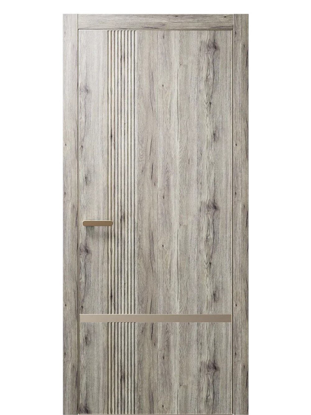 Двери WestStyle  "IN Miavi M" Дуб Эссе /молдинг /алюм.кромка  ДГ