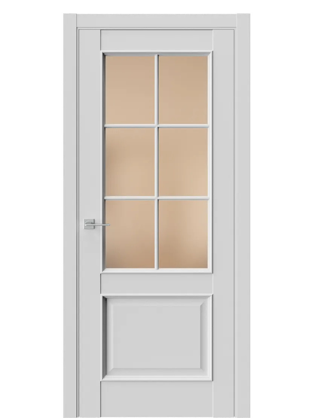 Двери WestStyle En 6 Emlayer серый / Бронза Сатинат  ДО