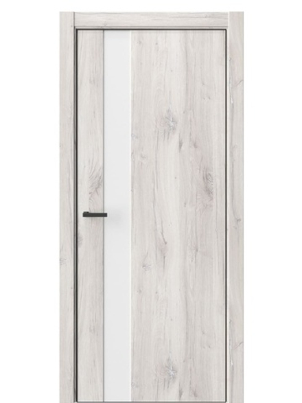 ДВЕРИ WestStyle  "IN 2" Дуб Джуно /Аляска сатин Matelac /алюм.кромка  ДО