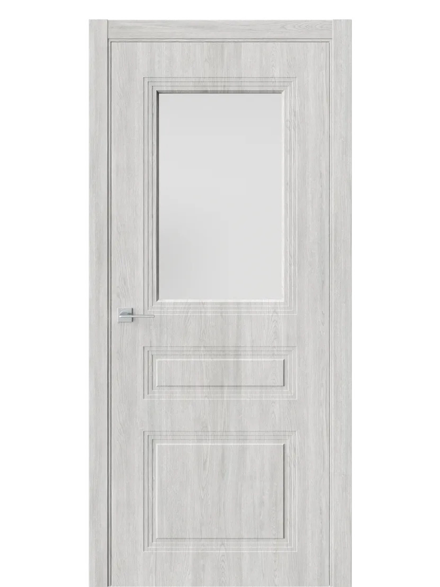 Двери WestStyle  Monte 8 Дуб Оксфорд /Белое Сатинат ДО