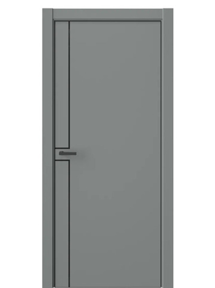 Двери WestStyle  "IN 42" Морская Галька /алюм.кромка  ДГ