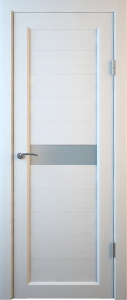 Межкомнатные двери MART DOORS С1 Белое дерево/Сатинат (ДО)