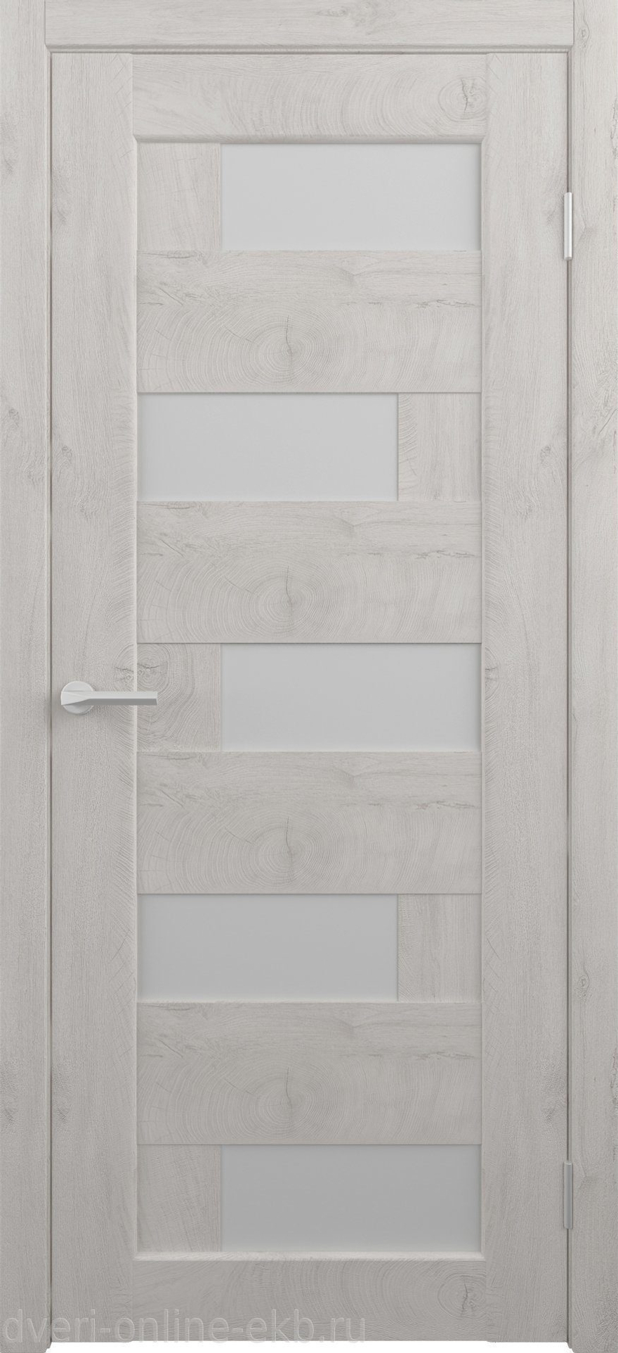 Межкомнатные двери ALBERO "Гавана" Дуб снежный / Мателюкс (ДО)