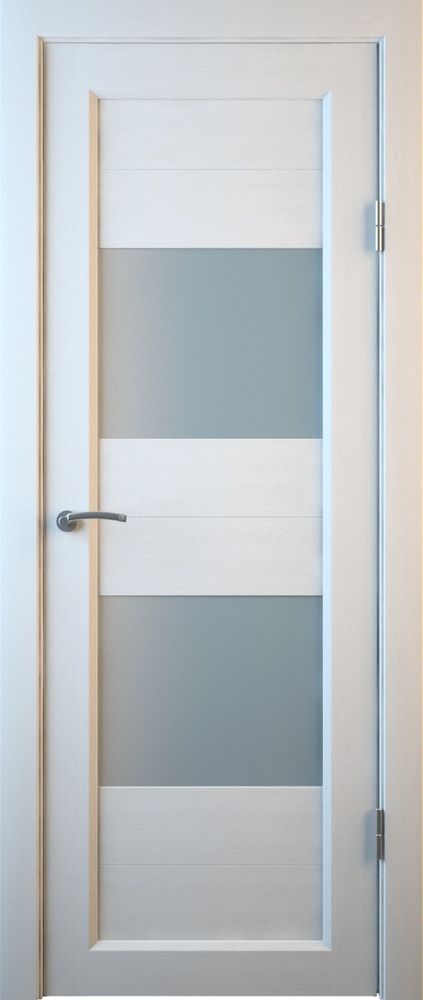 Межкомнатные двери MART DOORS М1 Белое дерево/Сатинат (ДО)