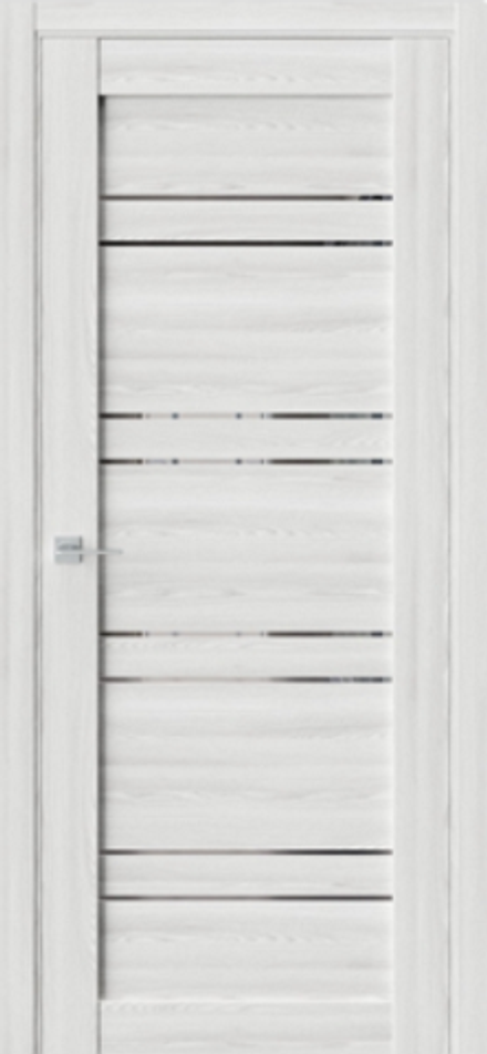 Межкомнатные двери WestStyle "QZ7" (CZ7) Клен айс/Зеркало графит  ДО