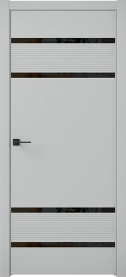 Двери Universe "Zeta Classic 7" (ДГО) черное стекло