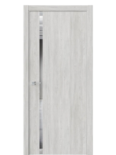 Двери WestStyle  "IN 36" Дуб Оксфорд /Зеркало /алюм.кромка  ДО