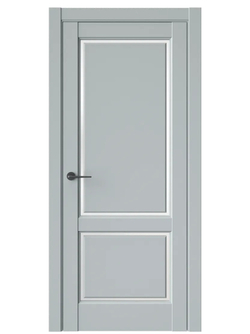Двери WestStyle  LVT 3 Платиновый Дым/ Белое Сатинат ДО
