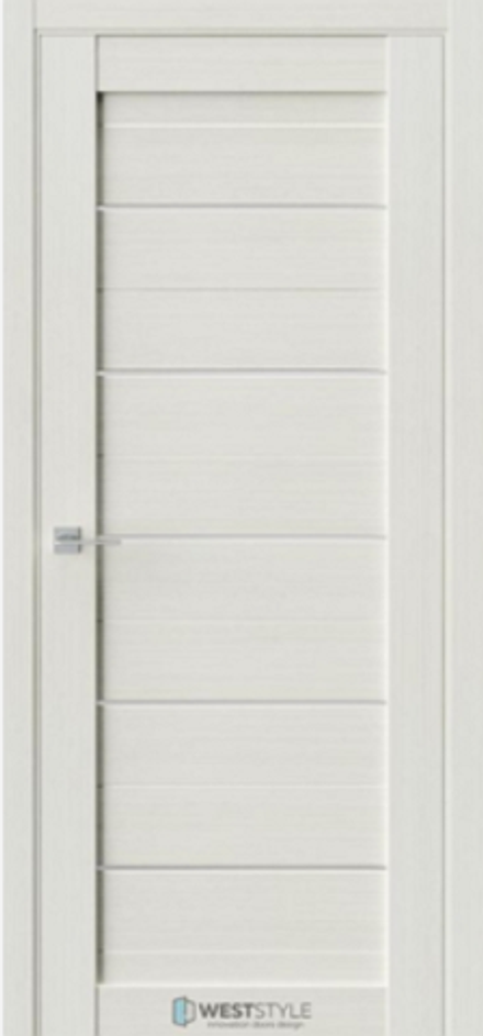 Межкомнатные двери WestStyle "Q12" (RE6) Лиственница белая/Белое сатинат ДО
