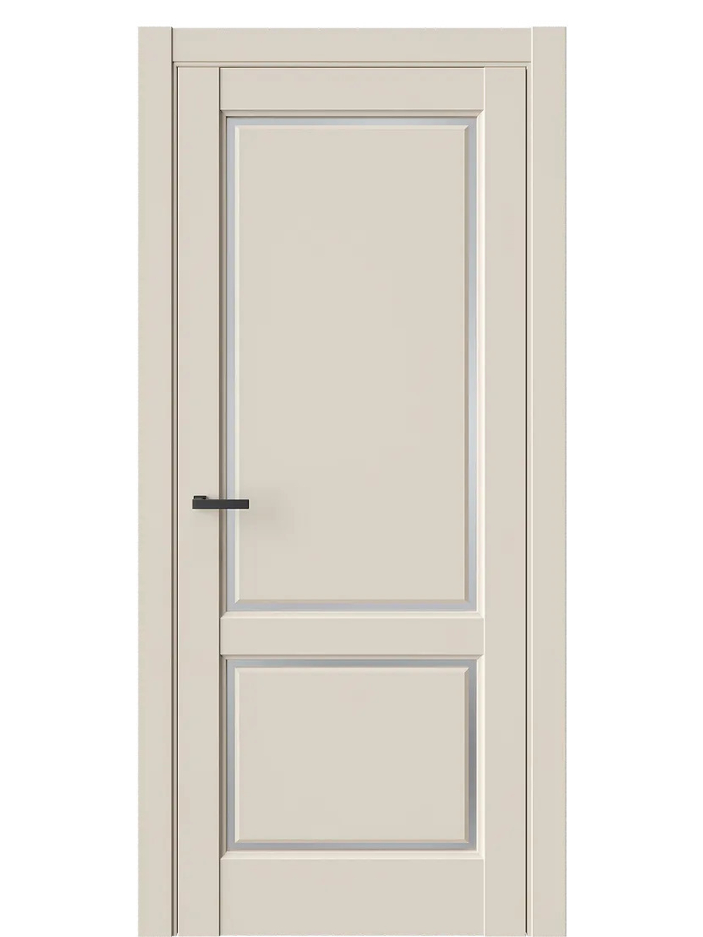 Двери WestStyle  LVT 3 Лазурный Песок/ Белое Сатинат ДО