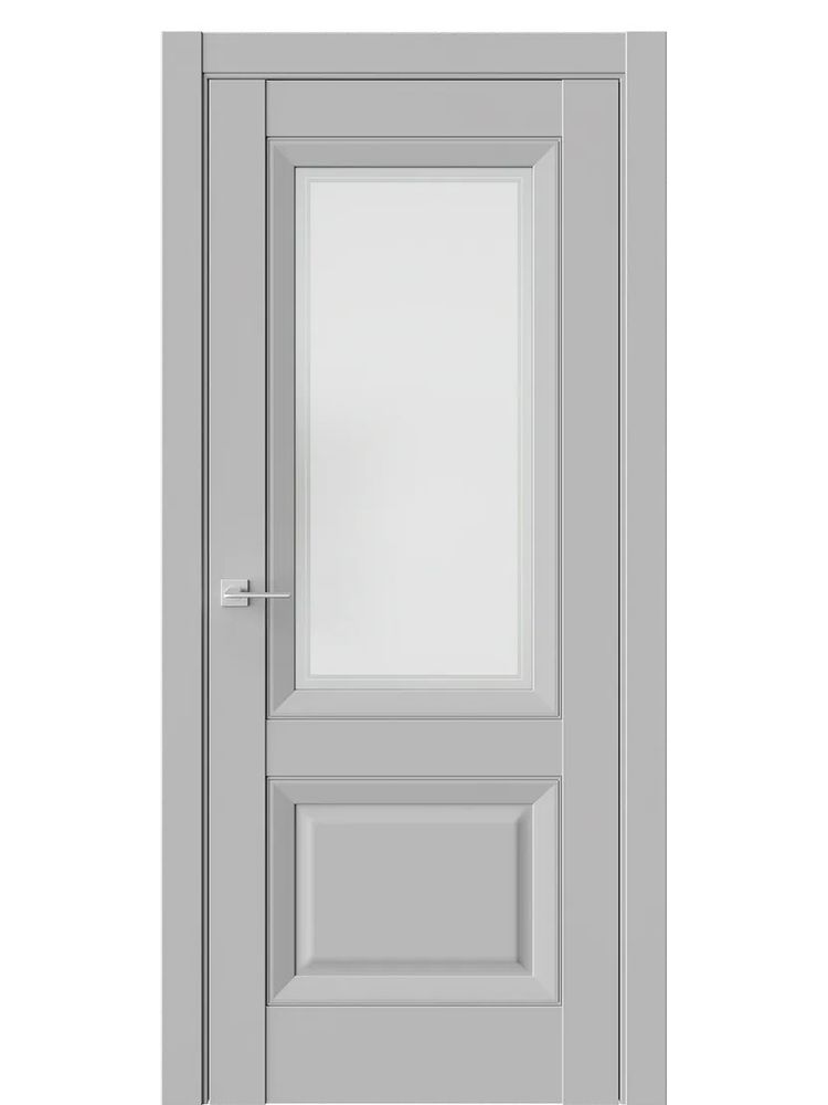 Двери WestStyle  PL4F Макиато /Белое Сатинат /Молдинг ДО