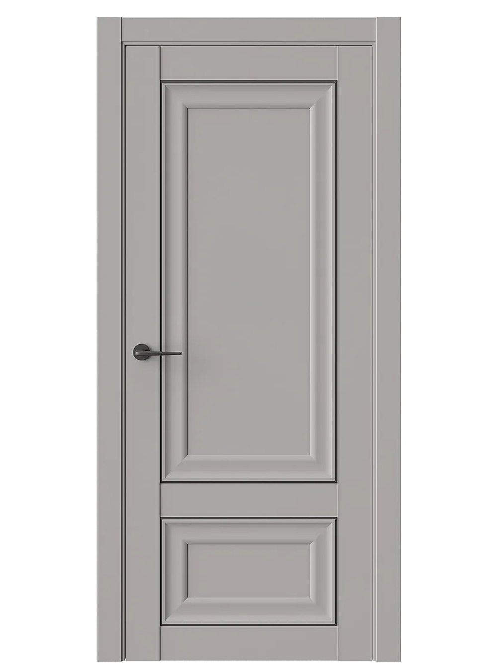 Двери WestStyle HR1 Сенди /Графит Сатинат  ДО