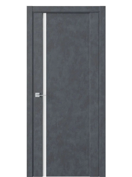 Двери WestStyle F30 Бетон маренго /Белое Lacobel  ДО