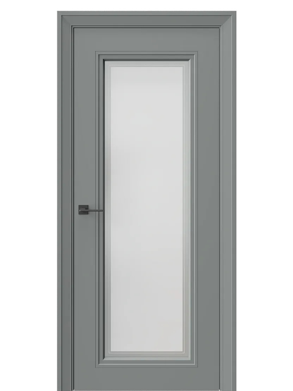 Двери WestStyle Eliss 2 Морская галька /белое сатинат  ДО