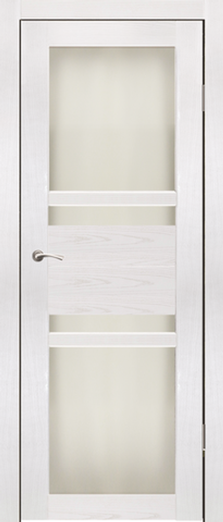 Межкомнатные двери SYNERGY "Титул" Ясень снежный (Сатинат матовое)