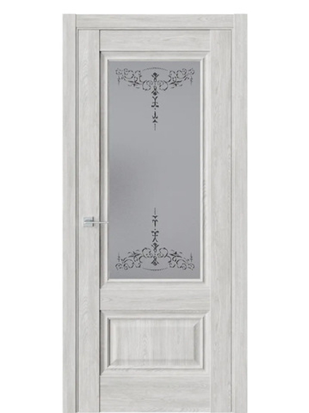 Двери WestStyle  "Ch 8"  Дуб оксфорд/ графит сатинат ДО