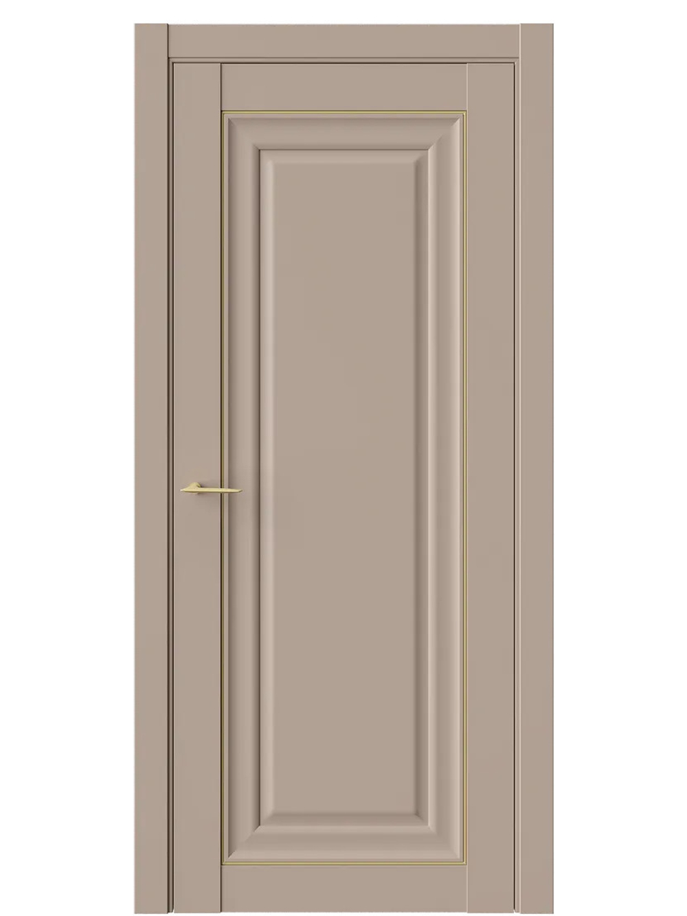Двери WestStyle HR1 F Гляссе /молдинг золото  ДГ
