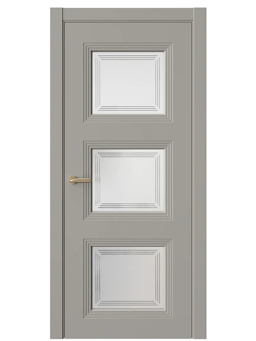 Двери WestStyle  Monte 6 Пустынное Золото /Белое Сатинат ДО