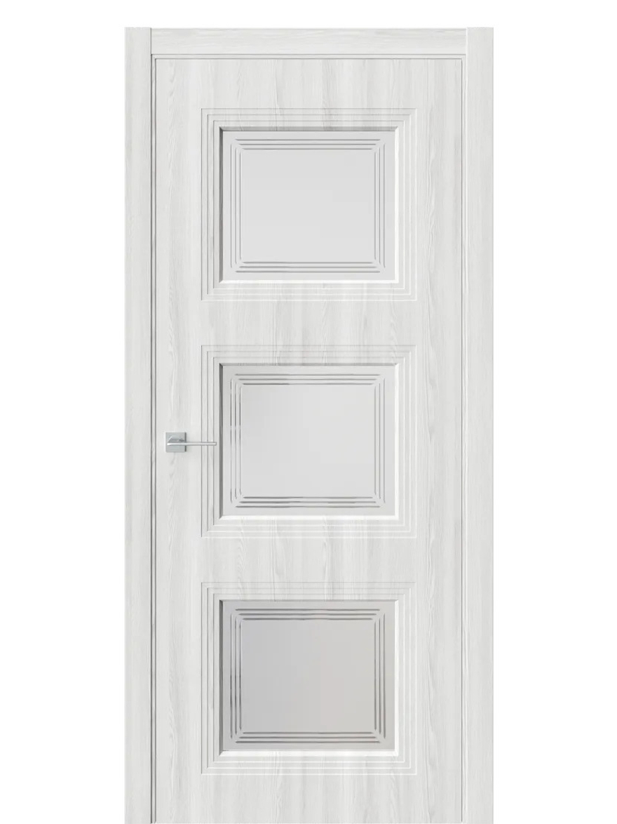 Двери WestStyle  Monte 6 Клен Айс /Белое Сатинат ДО