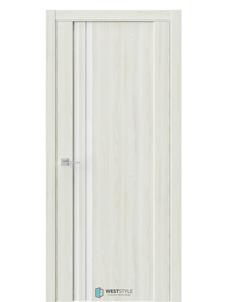 Двери WestStyle F29 Клён крем /Белое Lacobel  ДО