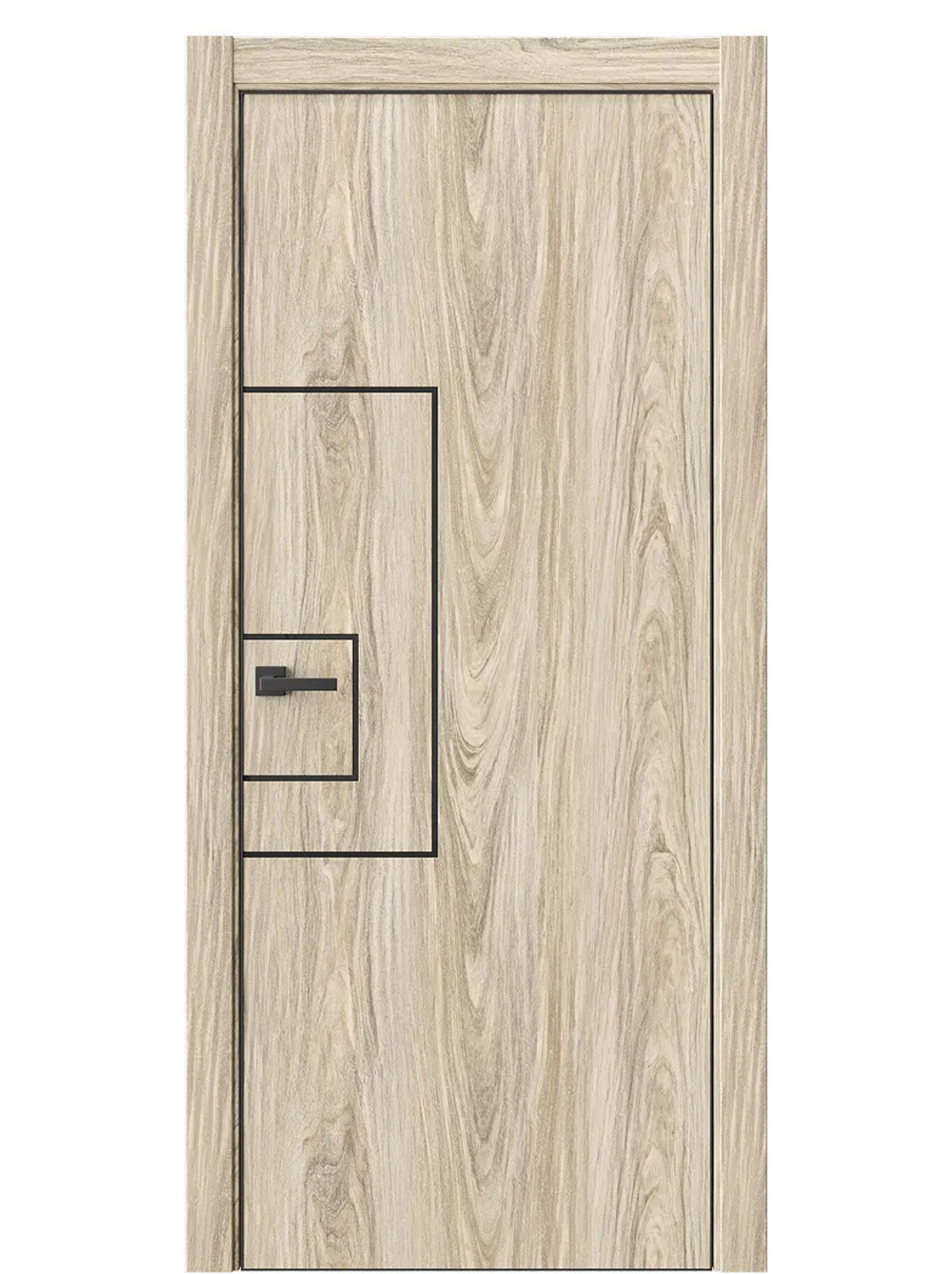 Двери WestStyle  "IN 41" Дуб Мюнстер /алюм.кромка  ДГ
