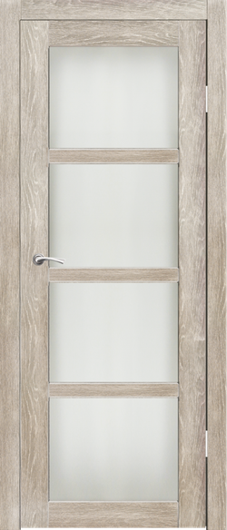 Межкомнатные двери SYNERGY "Трио" Грей (Сатинат матовое)