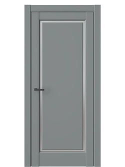 Двери WestStyle  LVT 1 Морская Галька/ Белое Сатинат ДО