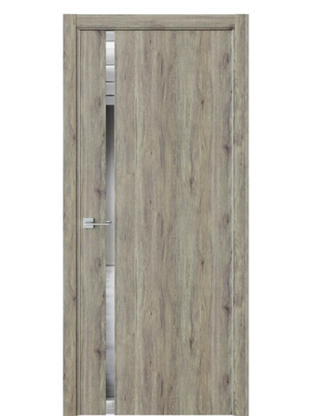 Двери WestStyle  "IN 36" Дуб Эссе /Зеркало /алюм.кромка  ДО