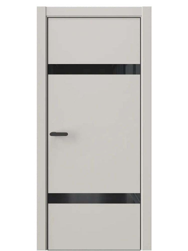 Двери WestStyle  "IN 3" Песчаный Рай /Чёрное Lacobel /алюм.кромка  ДО