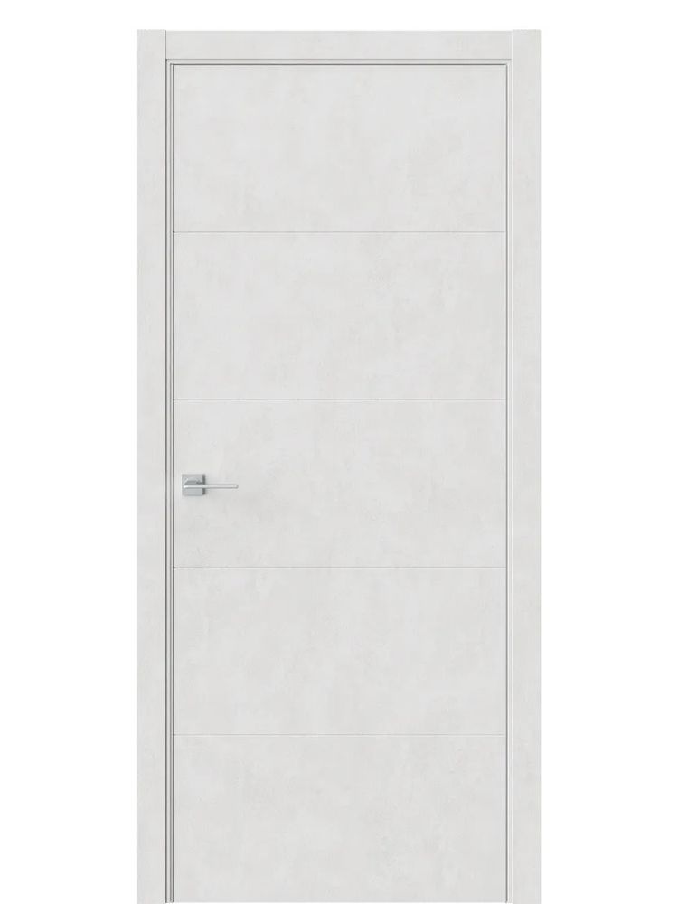 Двери WestStyle  "IN 10" Бетон Лайт /алюм.кромка  ДГ