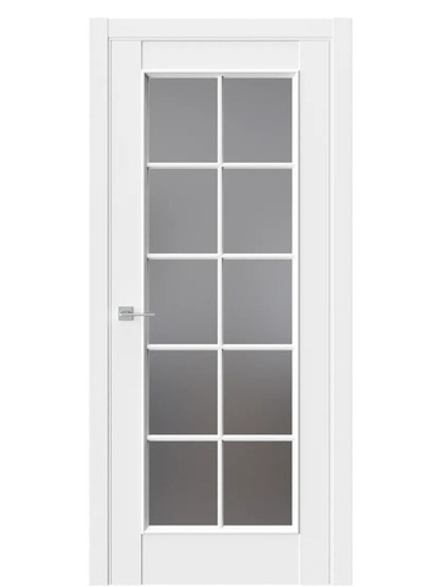 Двери WestStyle En 2 Emlayer белый / Графит Сатинат  ДО