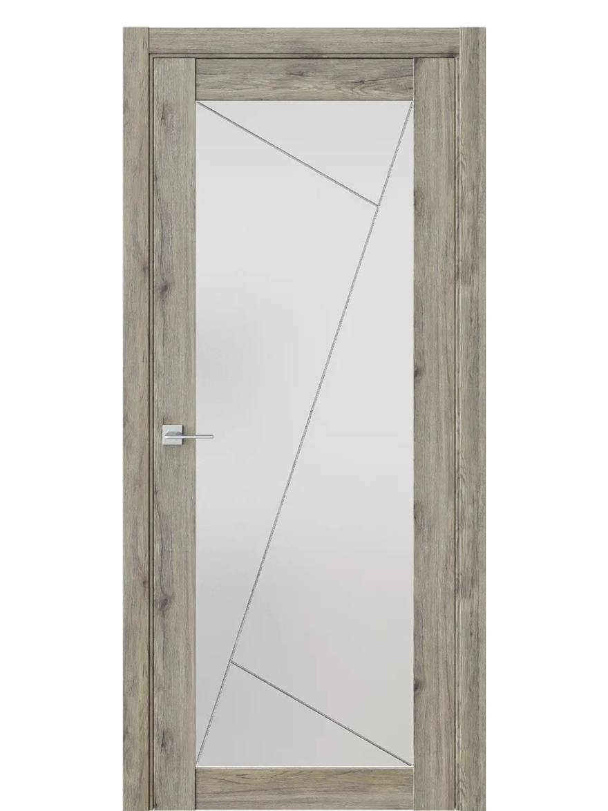 Двери WestStyle  NR2  Дуб Эссе /Белое Сатинат ДО