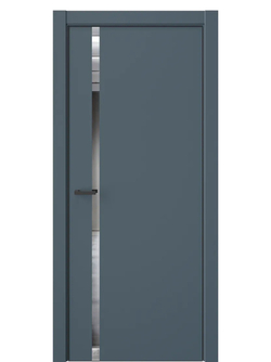 Двери WestStyle  "IN 36" Океанская Волна /Зеркало /алюм.кромка  ДО