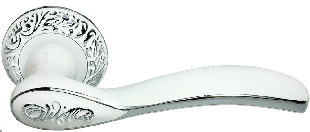 Дверные ручки morelli diy mh-36-clp w/pc catherine цвет - белый/хром