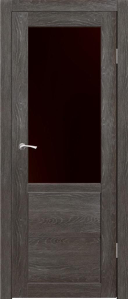 Межкомнатные двери SYNERGY  "Венеция" ДО Гранит (Лакобель черное)